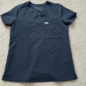 Figs scrub top. Charcoal color